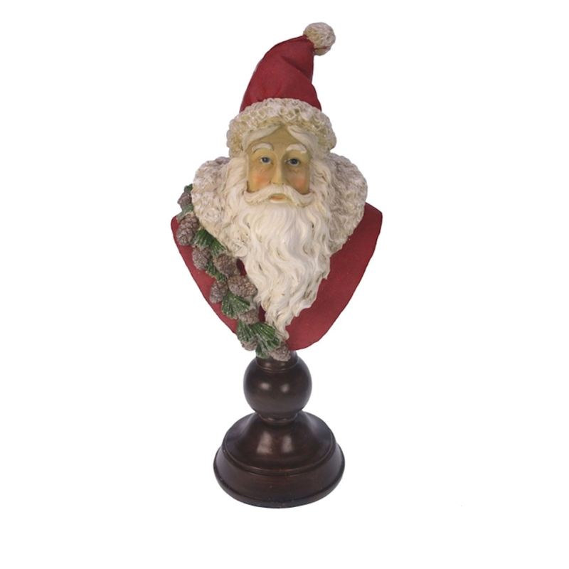 kerstman buste op voet